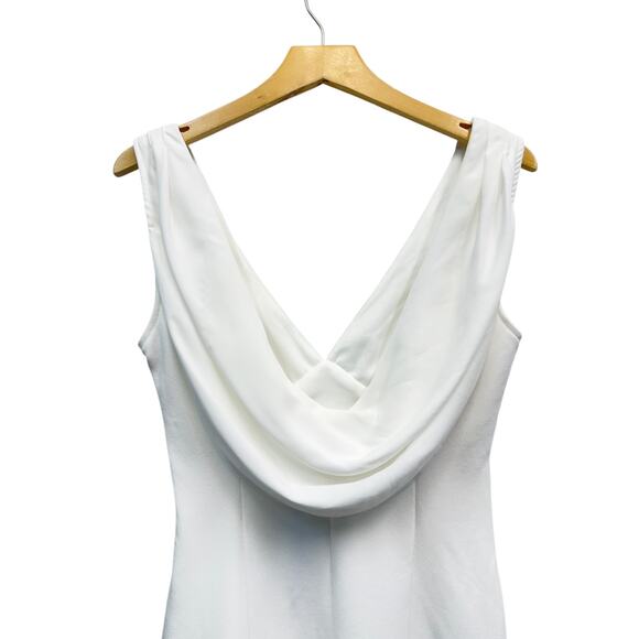 Lulus Perfection Bound White Sleeveless Cowl Back Mini Dress size S NWT - Picture 5 of 6